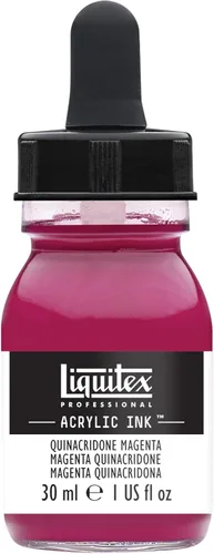 Miniatura 45 de Liquitex - Pintura acrílica profesional INK! Jarro de 1 onza, color blanco de titanio Bronce Rico Iridiscente