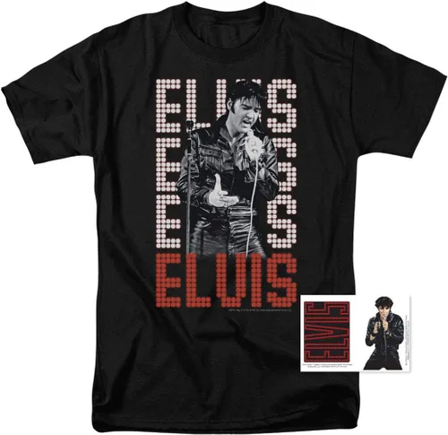 Miniatura 2 de Elvis Presley King of Rock and Roll Music, Black, T Shirt & Stickers