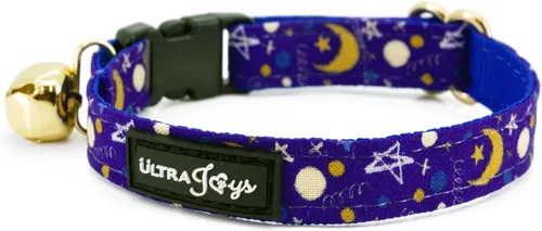 Miniatura 4 de Ultra Joys Breakaway - Collar de gato con campanas - Collar de gatito para niño y niña - Luna S Solo cuello de luna