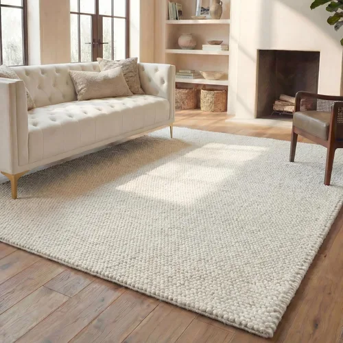 Miniatura 56 de SAFAVIEH Natura Collection - Alfombra decorativa, 2 x 3 pies, color beige, mezcla de lana hecha a mano, diseño texturizado, ideal para pasillo