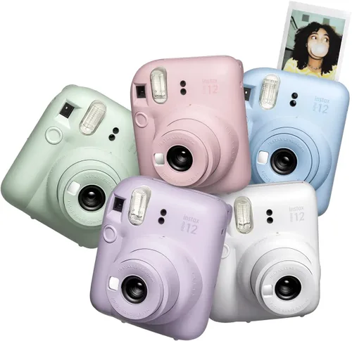 Miniatura 5 de Cámara instantánea Fujifilm Instax Mini 12 color rosa flor + paquete de película Fuji (40 hojas) + paquete de accesorios para obturador, incl.