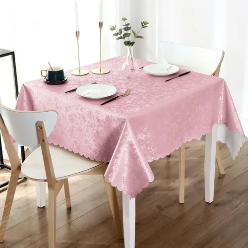 Miniatura 87 de Smiry Mantel cuadrado, mantel de vinilo resistente al agua, lavable, para cocina y comedor (azul bebé, 54 x 54 pulgadas)