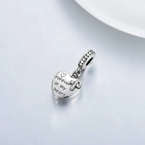 Miniatura 5 de LONAGO Abalorio de fotos personalizado para pulsera de plata de ley personalizable para regalo para mujeres y niñas Plata esterlina Circonita cúbica