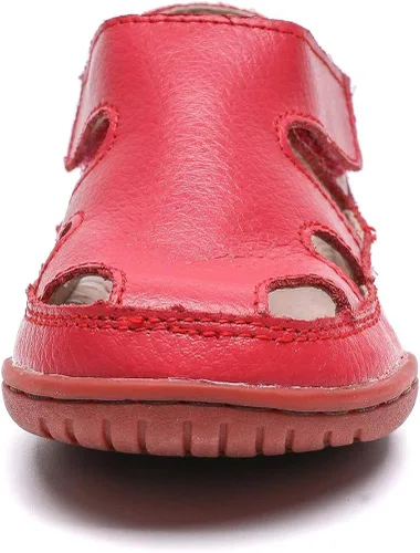 Miniatura 4 de DADAWEN - Sandalias de pescador con correa de cuero para niña y niño (bebé, niño pequeño, niño grande)