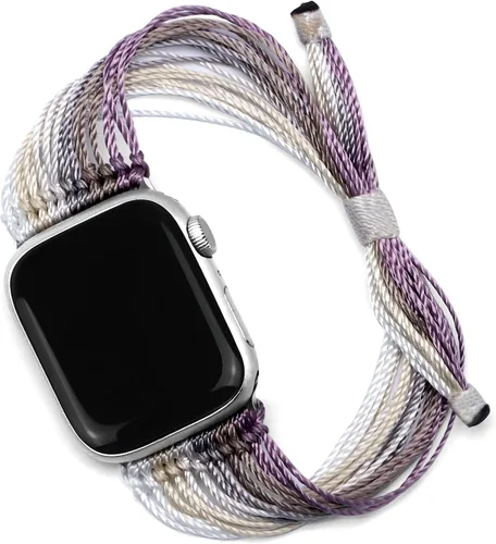 Miniatura 10 de JR.DM Correas de reloj bohemias compatibles con Apple Watch de 1.575 pulgadas, 1.614 pulgadas, 1.496 pulgadas, 1.732 pulgadas, 1.654 pulgadas, 1.772