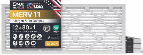 Miniatura 18 de BNX TruFilter - Filtro de aire MERV 11 de 18 x 20 x 1 pulgadas (paquete de 6) – Fabricado en Estados Unidos – Defensa contra Alérgenos Filtro
