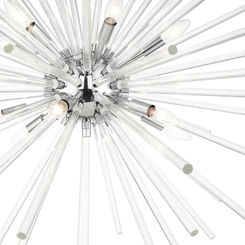 Miniatura 8 de Livex Lighting Utopia - Lámpara colgante de 12 luces de cromo pulido