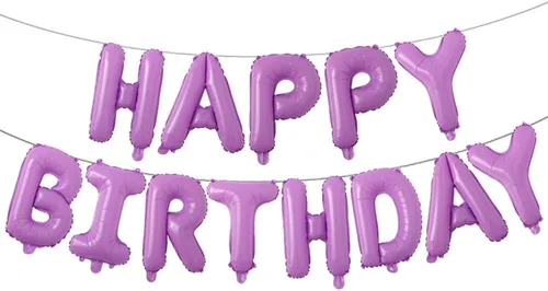 Miniatura 7 de Globos de cumpleaños con texto en inglés «Happy Birthday», de papel de aluminio para decoración (idioma español no garantizado), Azul Start