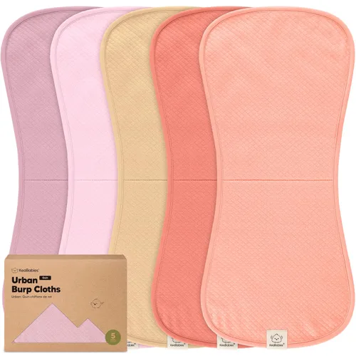 Miniatura 20 de Paños orgánicos para eructos para bebés niños y niñas, paquete de 5 paños de algodón súper absorbentes para bebés, trapos suaves y afelpados