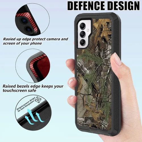 Miniatura 3 de Funda compatible con Samsung Galaxy A14 5G con protector de pantalla, protección de grado militar, resistente de 3 capas a prueba de golpes