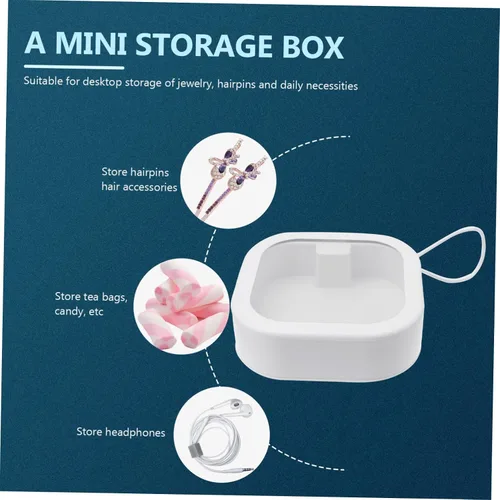 Miniatura 8 de Tofficu Organizador de artículos diversos, caja de almacenamiento práctica apilable fácil de usar para sala limpia