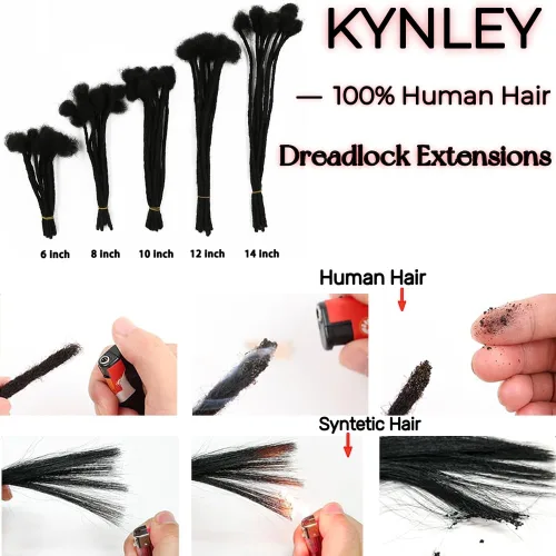 Miniatura 3 de 0.2 in y 0.2 in de ancho, 4-14 pulgadas de 10, 30, 60, 100 hebras de extensiones de cabello humano 100% real para hombres/mujeres/niños, paquetes
