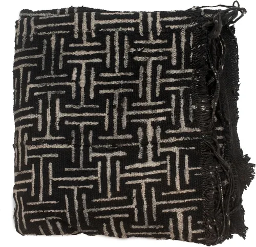 Miniatura 21 de The Bead Chest Tela de barro Bogolan Mali color negro ébano – Tejido africano hecho a mano de África Occidental – 40 x 64 pulgadas – Ideal