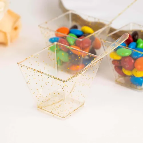 Miniatura 13 de Efavormart - Paquete de 50 tazas de plástico transparente de 7 onzas con tapas de cúpula, pudín y cuencos de frutas para eventos y concesiones a