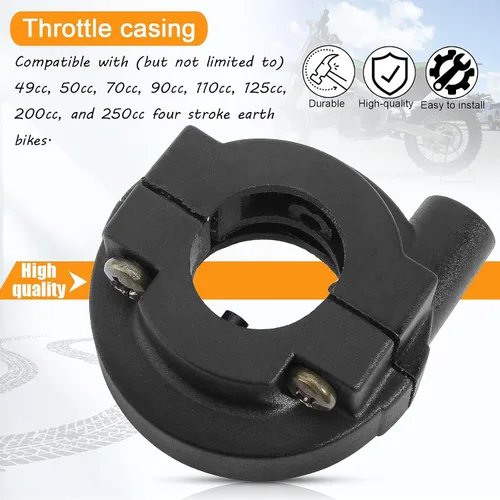 Miniatura 4 de 2 unidades de carcasa de cable del acelerador para manillar de 7/8 pulgadas 0.866 in 49 cc 50 cc 70 cc 90 cc 110 cc 125 cc 140 cc 150 cc 200 cc 250