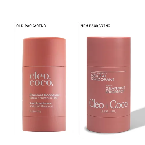 Miniatura 9 de Cleo+Coco Bálsamo Desodorante Extra Fuerte, Toronja Bergamota (2.2 oz), Desodorante Natural Sin Aluminio para Mujeres y Hombres con 5X Combatientes
