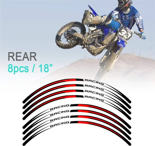 Miniatura 5 de KETABAO MX - Cinta adhesiva para llanta de bicicleta R02, 21, 18 pulgadas, compatible con YZ125X YZ250X YZ250FX YZ450FX (azul)