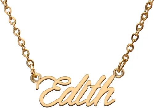 Collar con etiqueta de nombre para ella, sus amigos, familia, relación, regalo de joyería de memoria