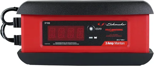 Schumacher Electric 3A Cargador y Mantenedor de Batería para Auto, Solución 3-en-1, para Baterías de 6V/12V de Deportes de Potencia, Automotrices y