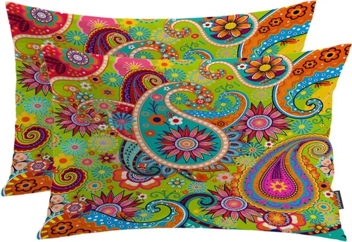 Miniatura 72 de Shrahala Funda de almohada decorativa de castillo oscuro de Halloween, casa con murciélagos de bruja, esqueleto, funda de almohada cuadrada mezclada