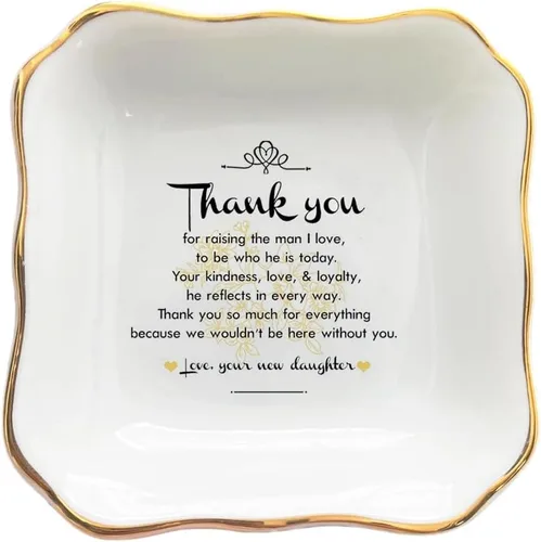 Miniatura 17 de Plato de cerámica para baratijas, regalo de cumpleaños para mamá, abuela, madrinas, tía, madre de la novia, madre del novio, regalo de boda