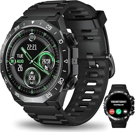 Reloj inteligente para hombres y mujeres, reloj inteligente HD de 1.39 pulgadas con más de 112 modos deportivos, frecuencia cardíaca, monitor de