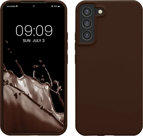Miniatura 285 de kwmobile Funda compatible con Samsung Galaxy S22 - Funda de silicona TPU con acabado suave - Blue Reef