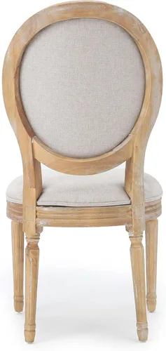 Miniatura 11 de Christopher Knight Home Phinnaeus Silla de comedor de tela beige de poliéster (juego de 2), juego de 2 piezas