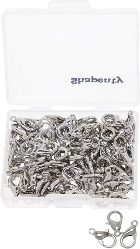Miniatura 4 de Shapenty Broches de pinza de langosta de aleación de metal pequeño, clip de bricolaje, accesorios de búsqueda de joyas, gancho de sujeción, 0.472 in