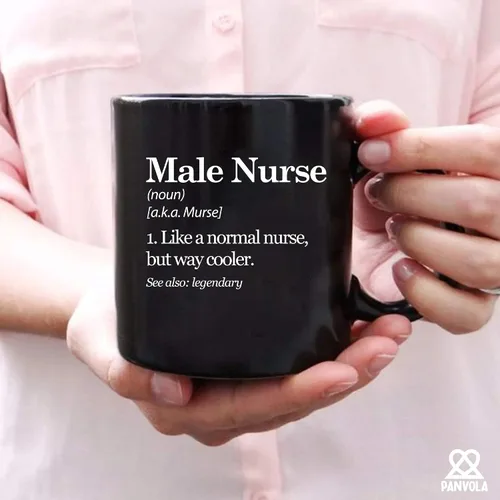 Miniatura 5 de Taza con definición de enfermera masculina Murse Like A Normal Nurse But Way Cooler Enfermera Regalos para novio, marido, hermano, papá, de novia