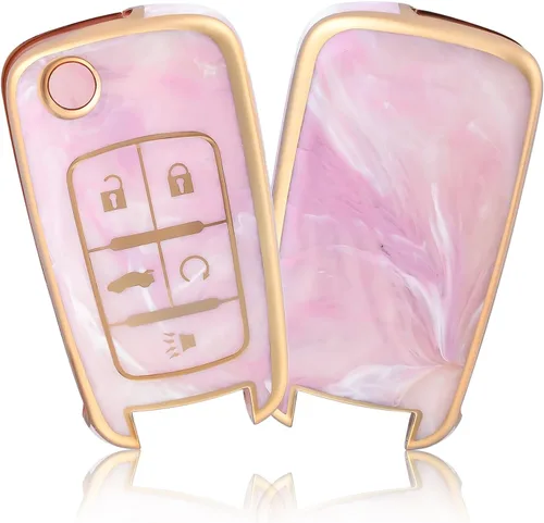 Miniatura 8 de OFFCURVE Funda para llavero con llavero Compatinle con Chevy – Funda de coche apta para Chevrolet GMC Buick Encore Terrain Malibu Camaro Cruze
