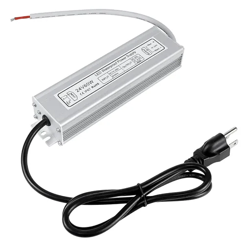 Miniatura 17 de inShareplus fuente de poder LED, 24V 40W IP67 impermeable para exteriores, transformador de bajo voltaje de CA 90-140V a CC 24V 1.7A, adaptador