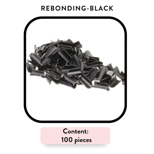 Miniatura 5 de hair2heart Bonificaciones de repuesto de queratina para extensiones – pepitas negras, rebonificaciones para extensiones de cabello – 100 piezas