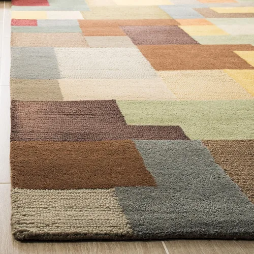 Miniatura 2 de SAFAVIEH Soho Collection - Alfombra decorativa de 2 x 3 pies, multicolor hecha a mano, moderna lana abstracta, ideal para zonas de alto tráfico