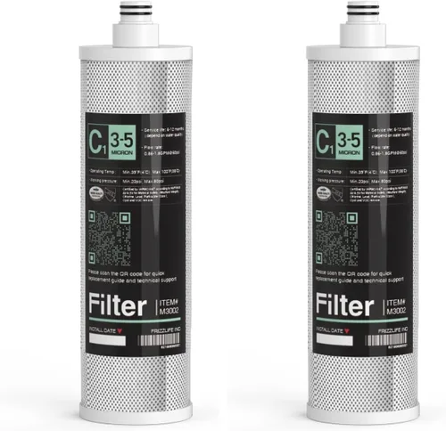 Miniatura 4 de Frizzlife Cartucho de filtro de repuesto M3002 (C1) - Cartucho de filtro de bloque de carbono - 2ª etapa para SK99, SP99, SK99 NUEVO y SP99 NUEVO