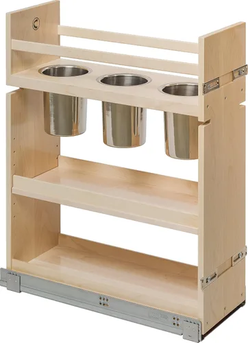SIGCAN85PF - Organizador de recipientes extraíbles para gabinete de cocina, 8-7/8 pulgadas de ancho x 26-3/4 pulgadas de alto x 21-1/2 pulgadas de