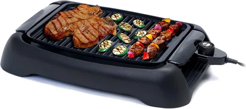 Miniatura 8 de Elite Gourmet EPN-2976 - Prensa Panini antiadherente 2 en 1 y parrilla para interiores, abre sándwiches gourmet de 180 grados, bisagra flotante