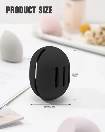 Miniatura 7 de FERYES Soporte para Esponja de Maquillaje con Esponja de Maquillaje – Estuche de Silicona Ecológica para Mezcladora de Belleza y Esponja de Base 2