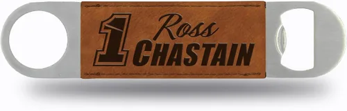 Rico Industries NASCAR Racing Chase Elliott No. 9 2024 - Hoja de barra de piel sintética grabada con láser, gran accesorio para bebidas para el día