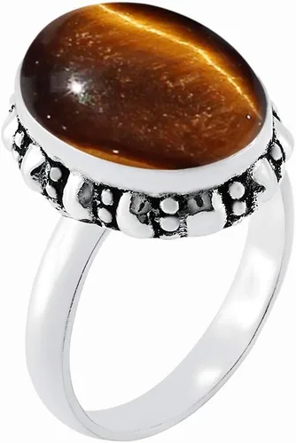 MIRRAMOR Anillo de amatista de piedra lunar natural de labradorita 0.472 x 0.630in, forma ovalada, anillos solitarios para mujeres, mamá, esposa