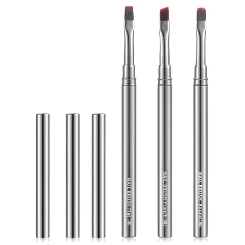 Miniatura 14 de Cepillos de limpieza de uñas, cepillos de uñas para limpiar errores de esmalte en las cutículas, cepillo de uñas resistente a acetona, cepillos