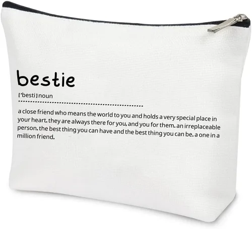BAQRAXIA Bolsa de cosméticos de maquillaje, regalos únicos de graduación de cumpleaños para adolescentes, hermanas, mujeres adultas, despedidas de