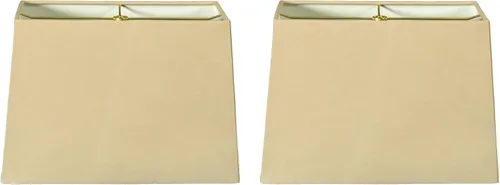 Miniatura 22 de Royal Designs, Inc. HB-613-12AGL Pantalla para lámpara de tapa dura rectangular, (5 x 10) x (8 x 12) x 9.5, Oro Antiguo