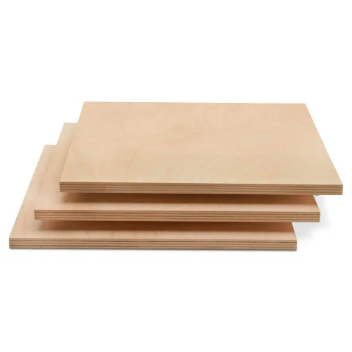 Miniatura 19 de Madera contrachapada de abedul báltico de 0.472 in, 1/2 x 5 x 7 pulgadas, caja de 2 madera artesanal de grado B/BB, más fuerte que las hojas