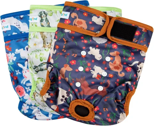 Miniatura 24 de Paw Legend - Pañales lavables y reutilizables para perras en celo (3 unidades, XS)