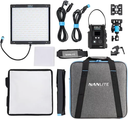 NanLite PavoSlim 60C 1x1 60W RGBWW LED Panel de luz con CRMX