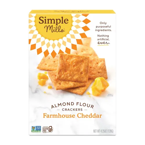 Miniatura 14 de Simple Mills Galletas de Harina de Almendra, Tomate Seco y Albahaca - Sin Gluten, Veganas, Aperitivos Saludables, a Base de Plantas, 4.25 Onzas