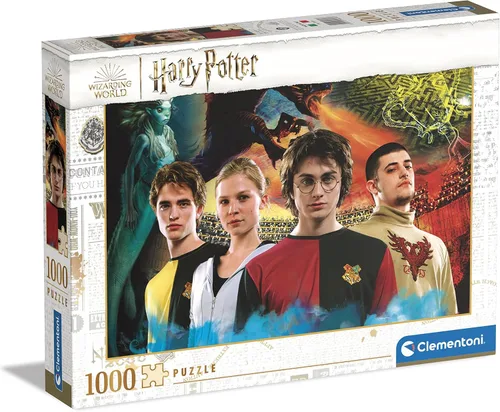 Clementoni - 39656 - Puzzle Harry Potter - Rompecabezas de 1000 piezas, hecho en Italia, rompecabezas para adultos