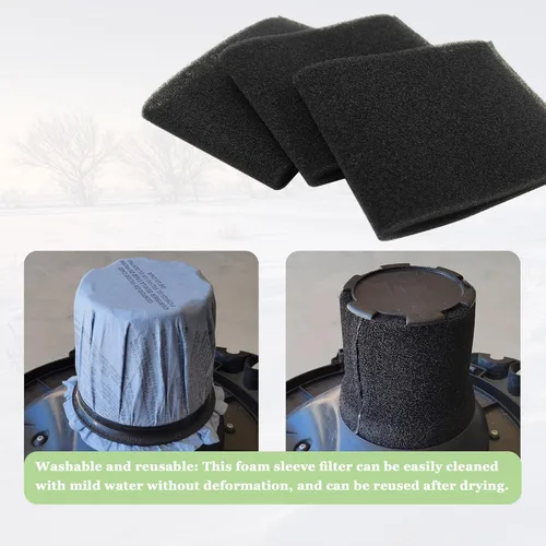 Miniatura 2 de 90585 Reemplazo de filtro de funda de espuma para aspiradora Shop Vac para Vacmaster y para aspiradoras en seco y húmedo Genie Shop, 9058500