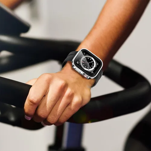 Miniatura 7 de Amizee Estuche 2 en 1 [Paquete de 2] Compatible con Apple Watch Series 9/8/ 7 de 45 mm con Protector de Pantalla Integrado, Cubierta Protectora